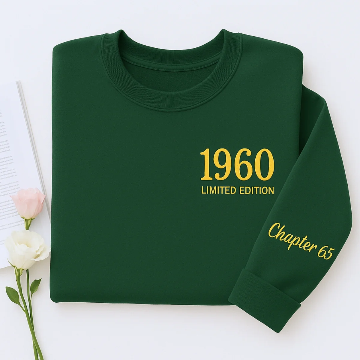 1960 Limited Edition Sweatshirt - Chapter 65 Birthday Gift - Custom 65th Birthday Hoodie - Image 5
