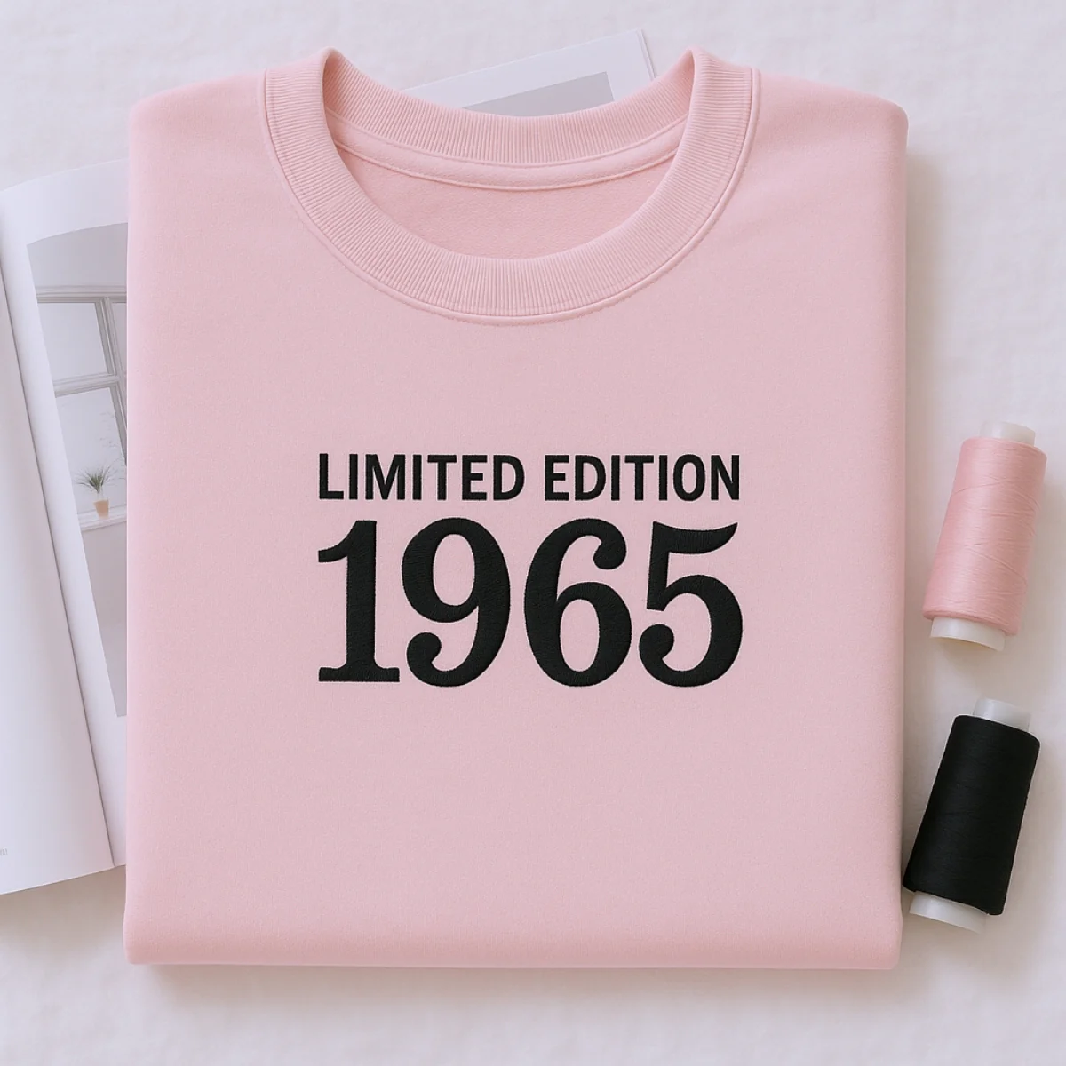 1965 Limited Edition Birthday Sweatshirt - 60th Birthday Gift Custom Embroidered - Perfect Dad Mom - Image 7