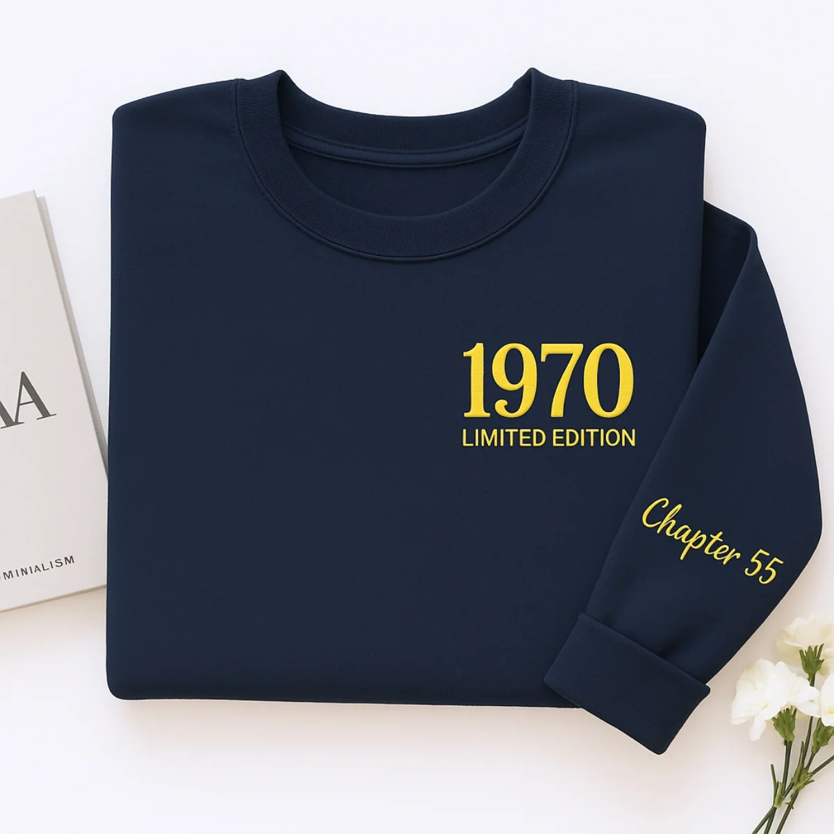 1970 Limited Edition Sweatshirt - Chapter 55 Birthday Gift - Custom 55th Birthday Hoodie - Image 6