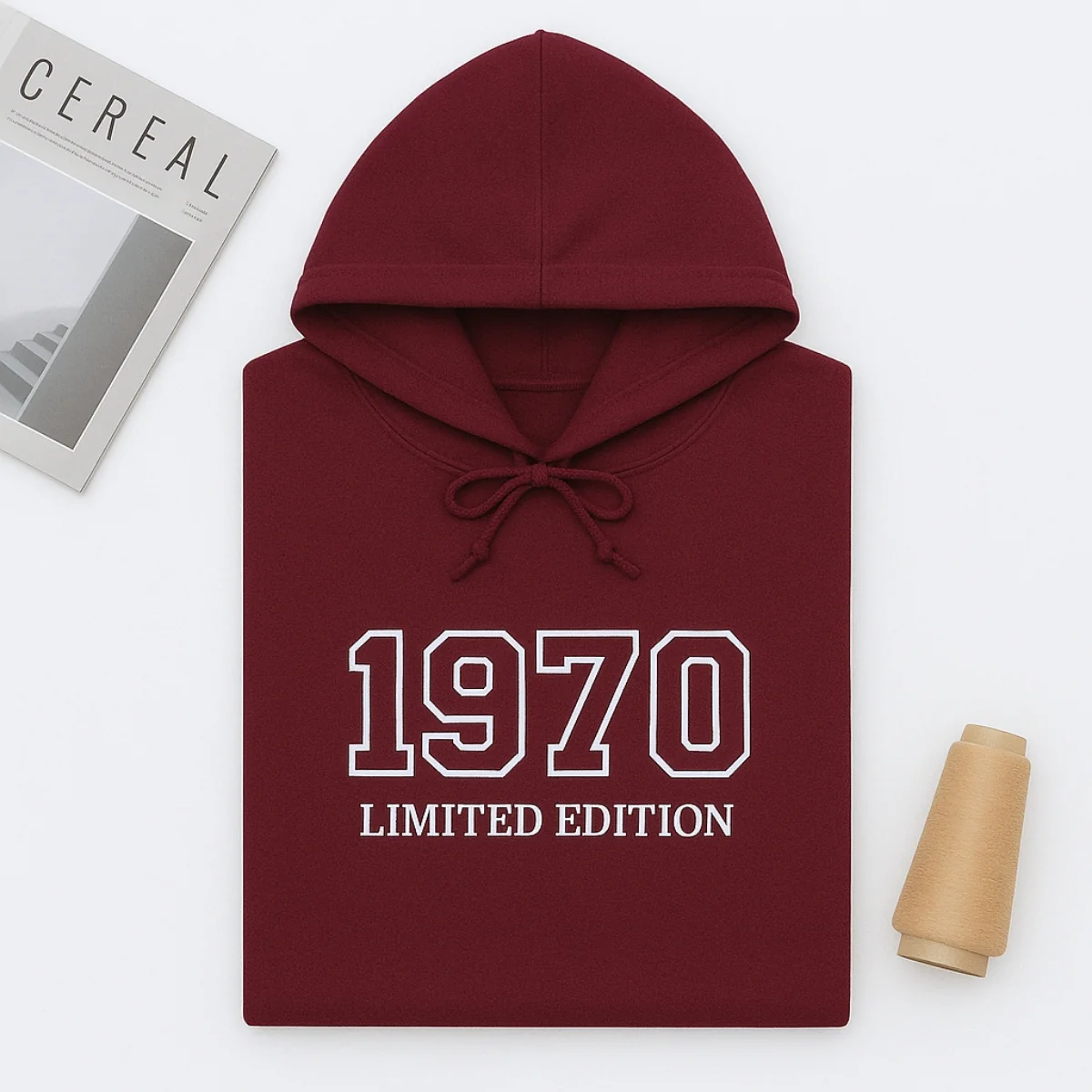 1970 Limited Edition Hoodies - Custom Birth Year Embroidered - Perfect 55th Birthday Gift - Image 6