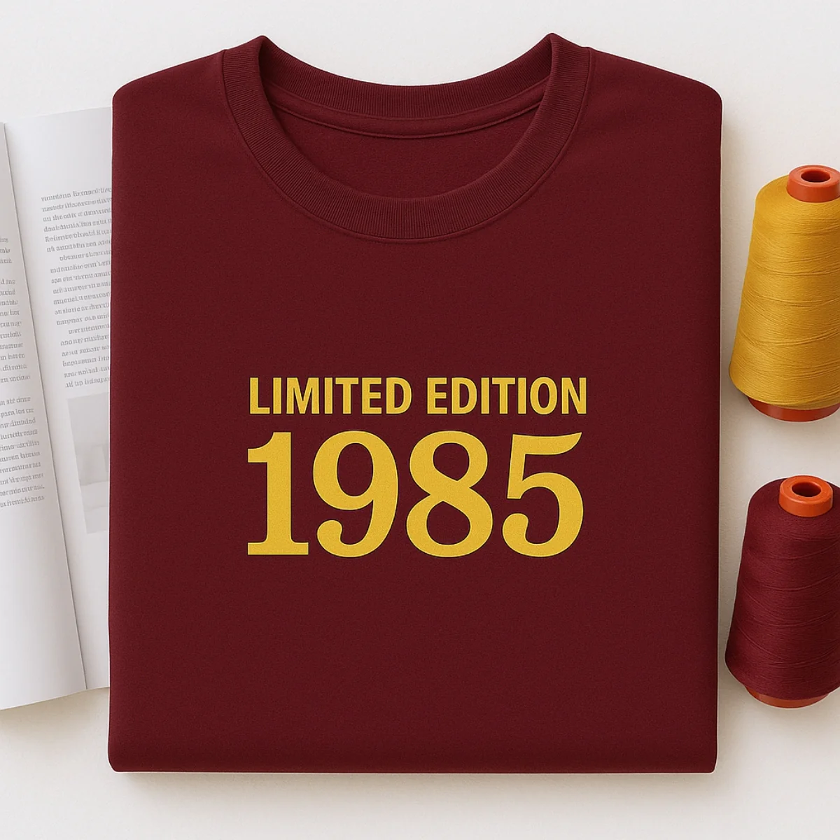 1985 Limited Edition Birthday Sweatshirt - 40th Birthday Gift Custom Embroidered - Perfect Dad Mom - Image 4