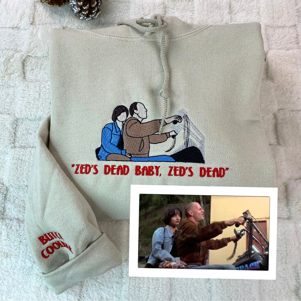 Anniversary Custom Picture Hoodies - Milestone Embroidered Photo Couples Sweatshirts Gift - Image 4