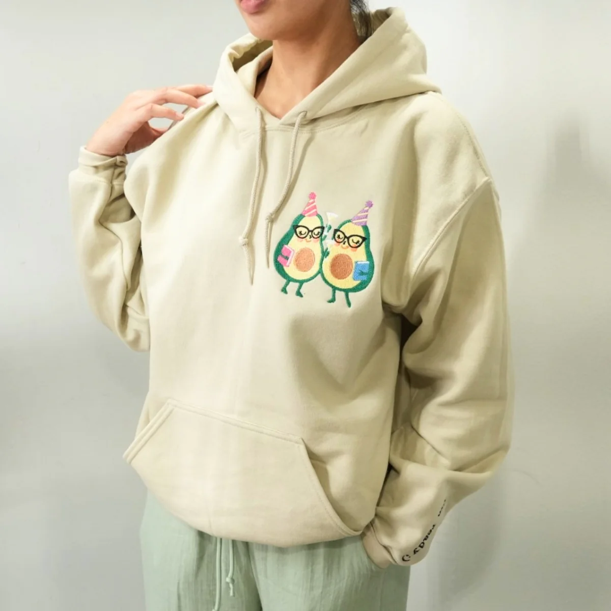 Avocado Couple Hoodies - Cute Food Matching Embroidered Sweatshirts - Perfect Valentine's Day & Anniversary Gift - Image 7