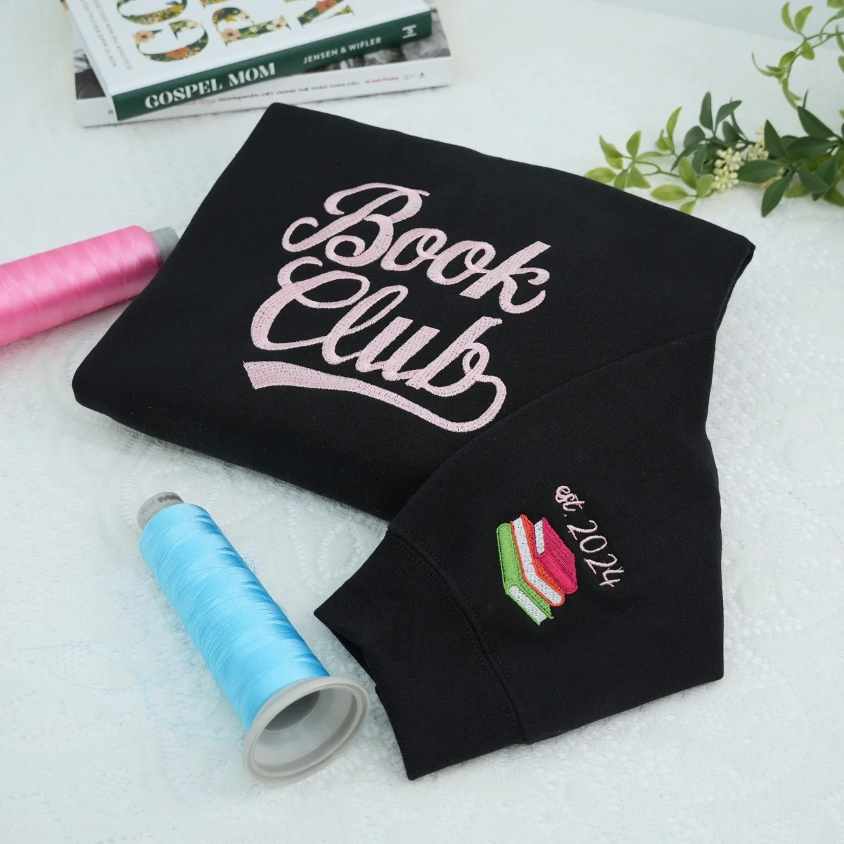 Book Club Custom Sweatshirt - Reading Group Embroidered Hoodie - Perfect Book Club Gift - Image 4