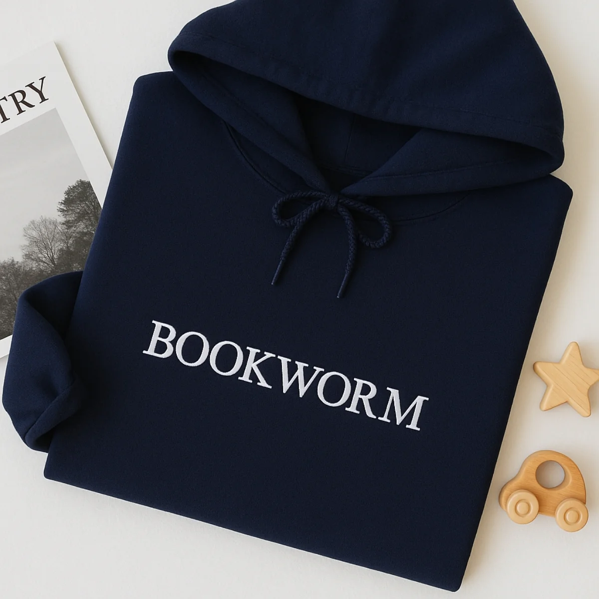 Bookworm Hoodies - Book Lover Pride Embroidered Sweatshirts - Perfect Reading Gift - Image 6