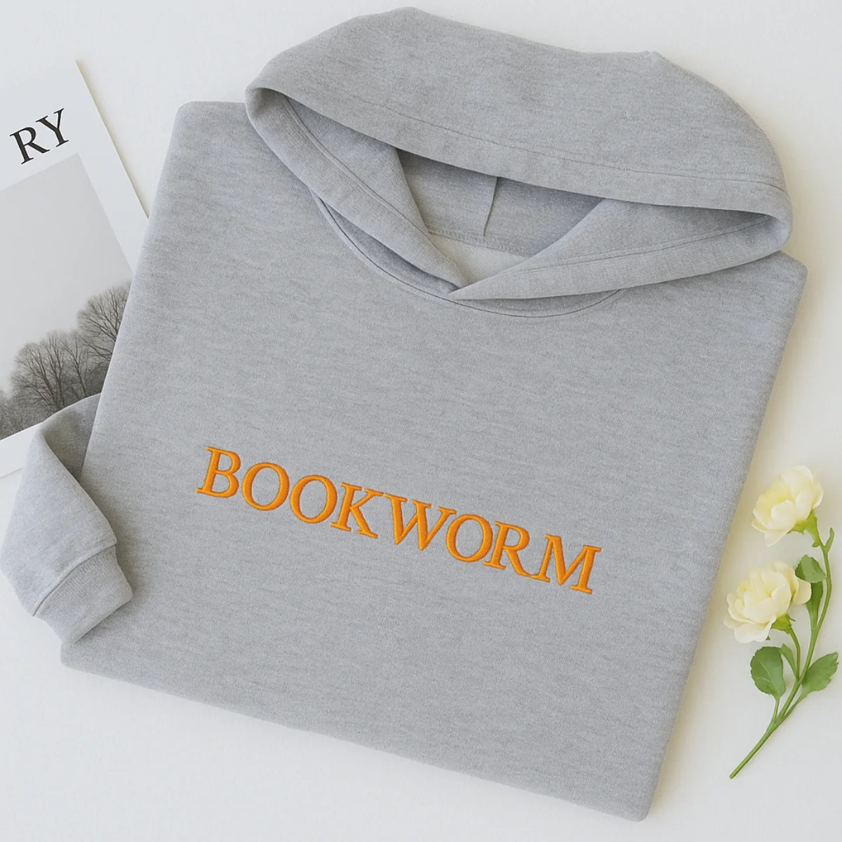Bookworm Hoodies - Book Lover Pride Embroidered Sweatshirts - Perfect Reading Gift - Image 7