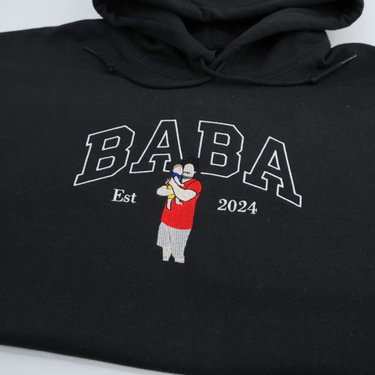 Brand New Dad Custom Hoodies - Personalized Baby Name Embroidered Sweatshirts - Father's Day - Image 7