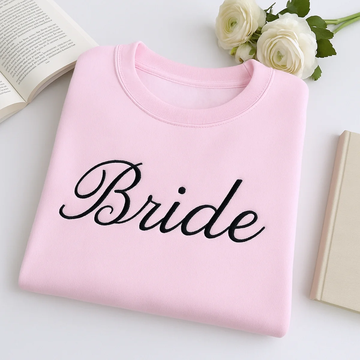 Bride Custom Sweatshirt - Wedding Embroidered Apparel - Perfect Bridal Shower Bachelorette Gift - Image 4