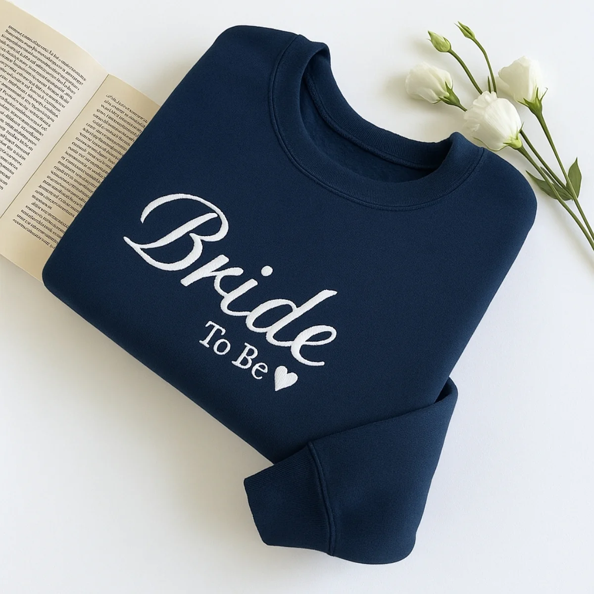Bride To Be Custom Sweatshirt - Engagement Embroidered Apparel - Perfect Bridal Shower Gift - Image 4