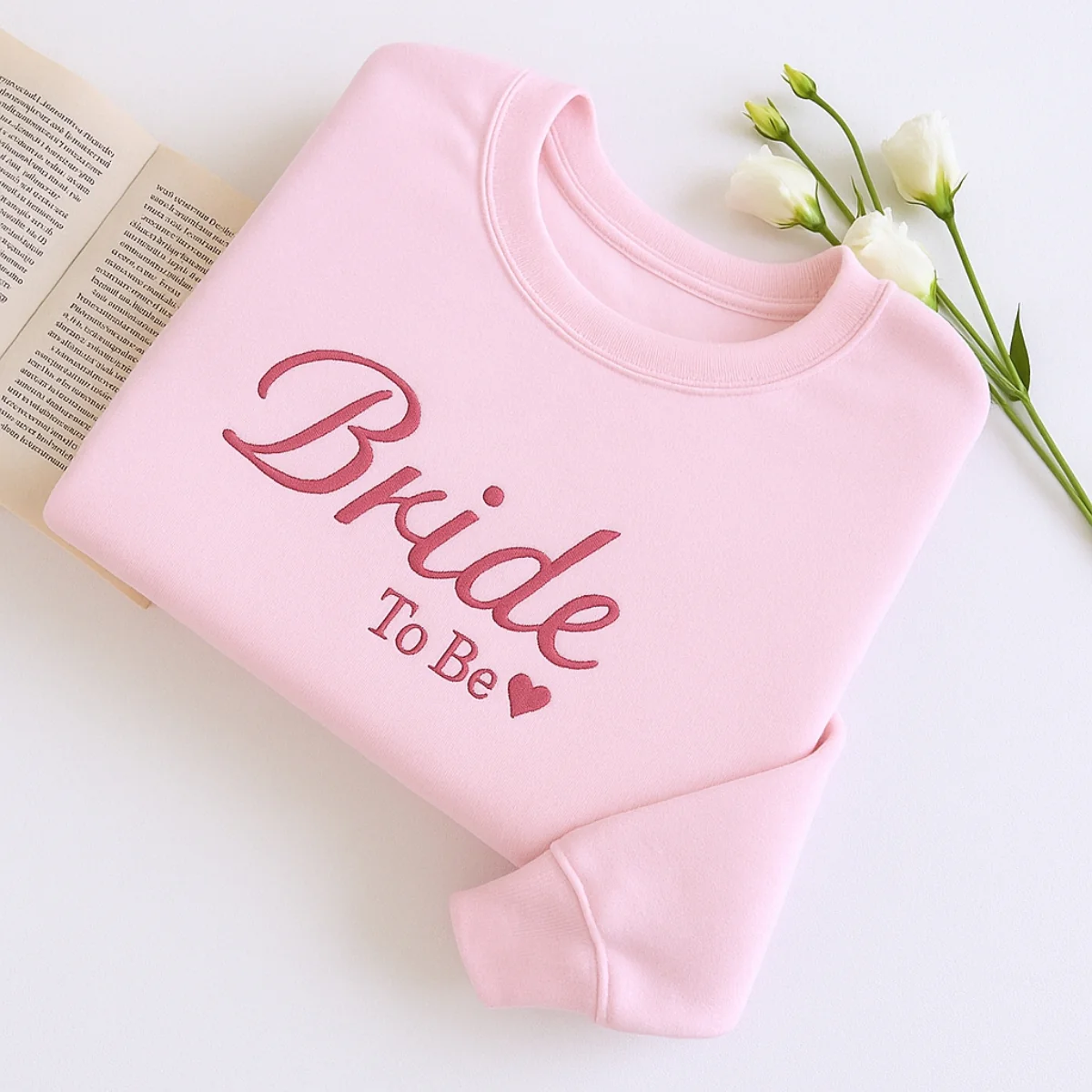 Bride To Be Custom Sweatshirt - Engagement Embroidered Apparel - Perfect Bridal Shower Gift - Image 7