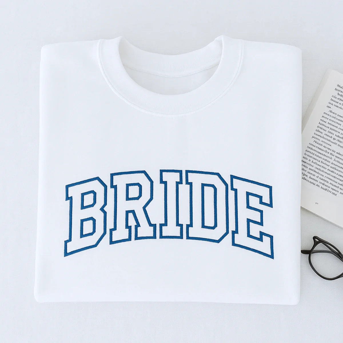 Bride Varsity Sweatshirt - Wedding Embroidered Apparel - Perfect Bachelorette Party Gift - Image 3