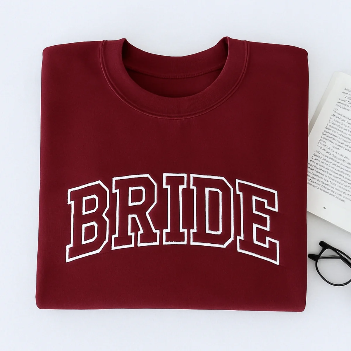 Bride Varsity Sweatshirt - Wedding Embroidered Apparel - Perfect Bachelorette Party Gift - Image 4