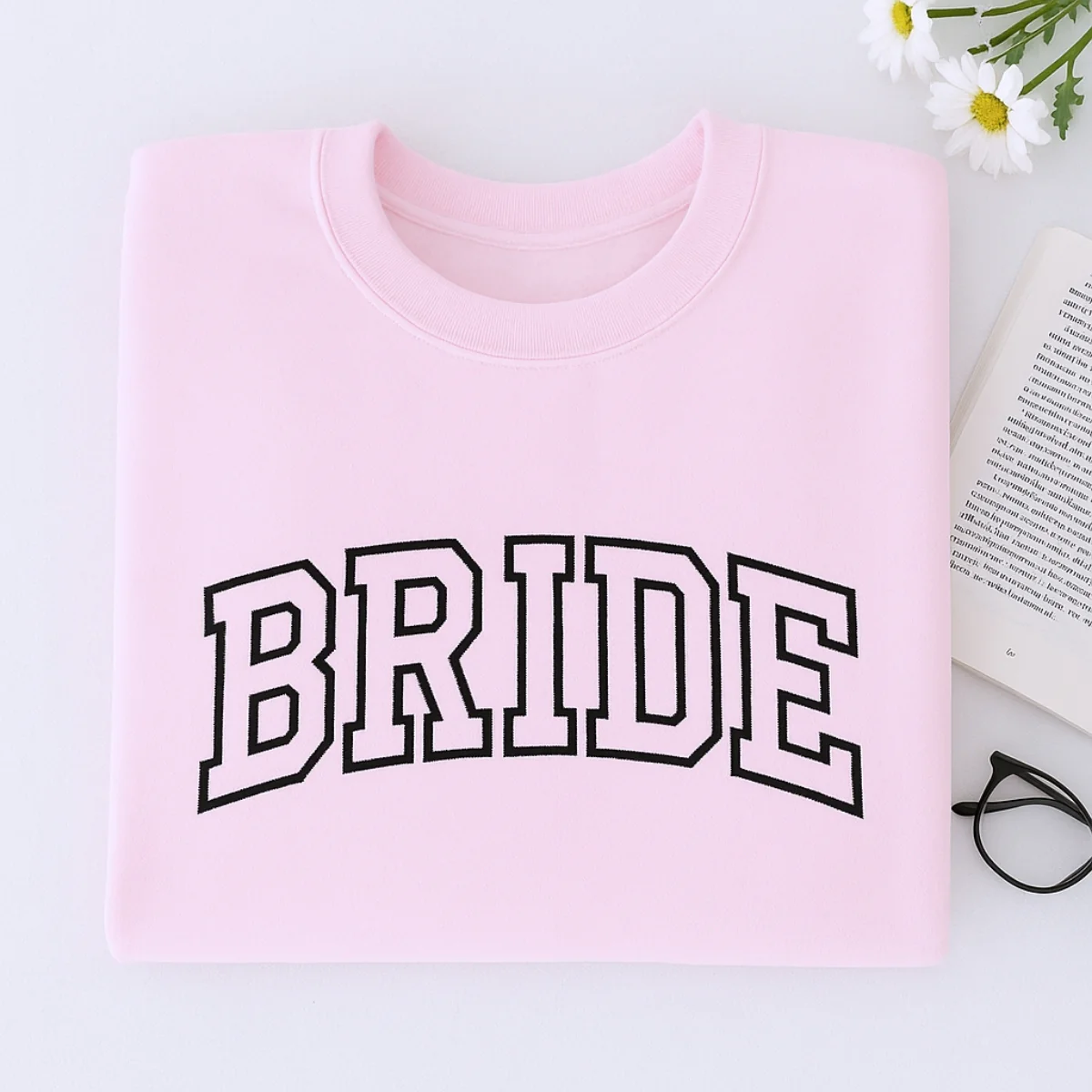 Bride Varsity Sweatshirt - Wedding Embroidered Apparel - Perfect Bachelorette Party Gift - Image 5