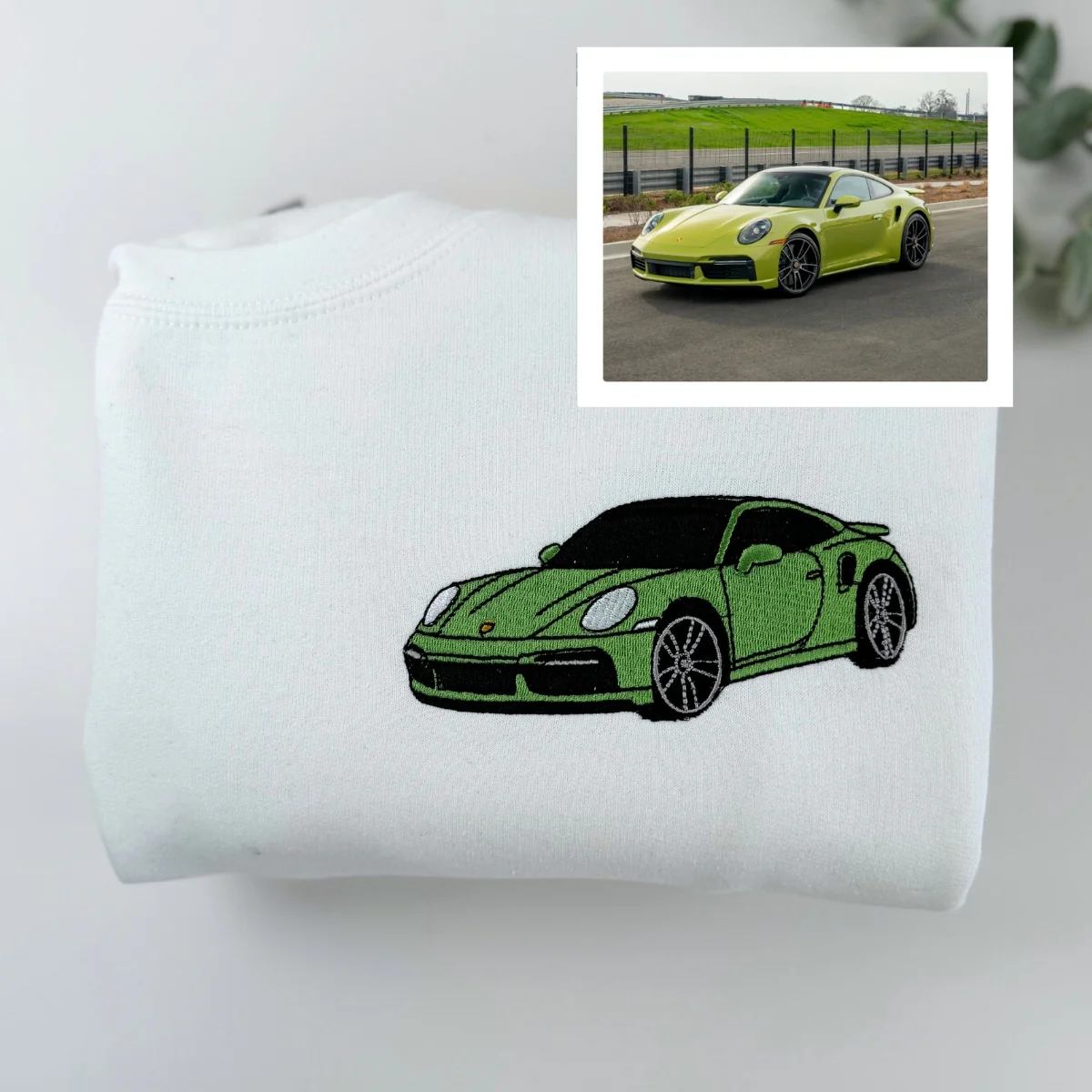 Car Enthusiast Birthday Gift - Custom Vehicle Portrait Hoodies - Personalized Auto - Image 3