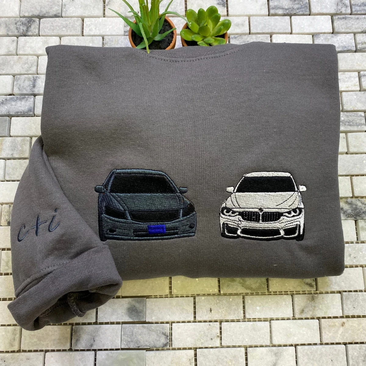 Car Enthusiast Birthday Gift - Custom Vehicle Portrait Hoodies - Personalized Auto - Image 5