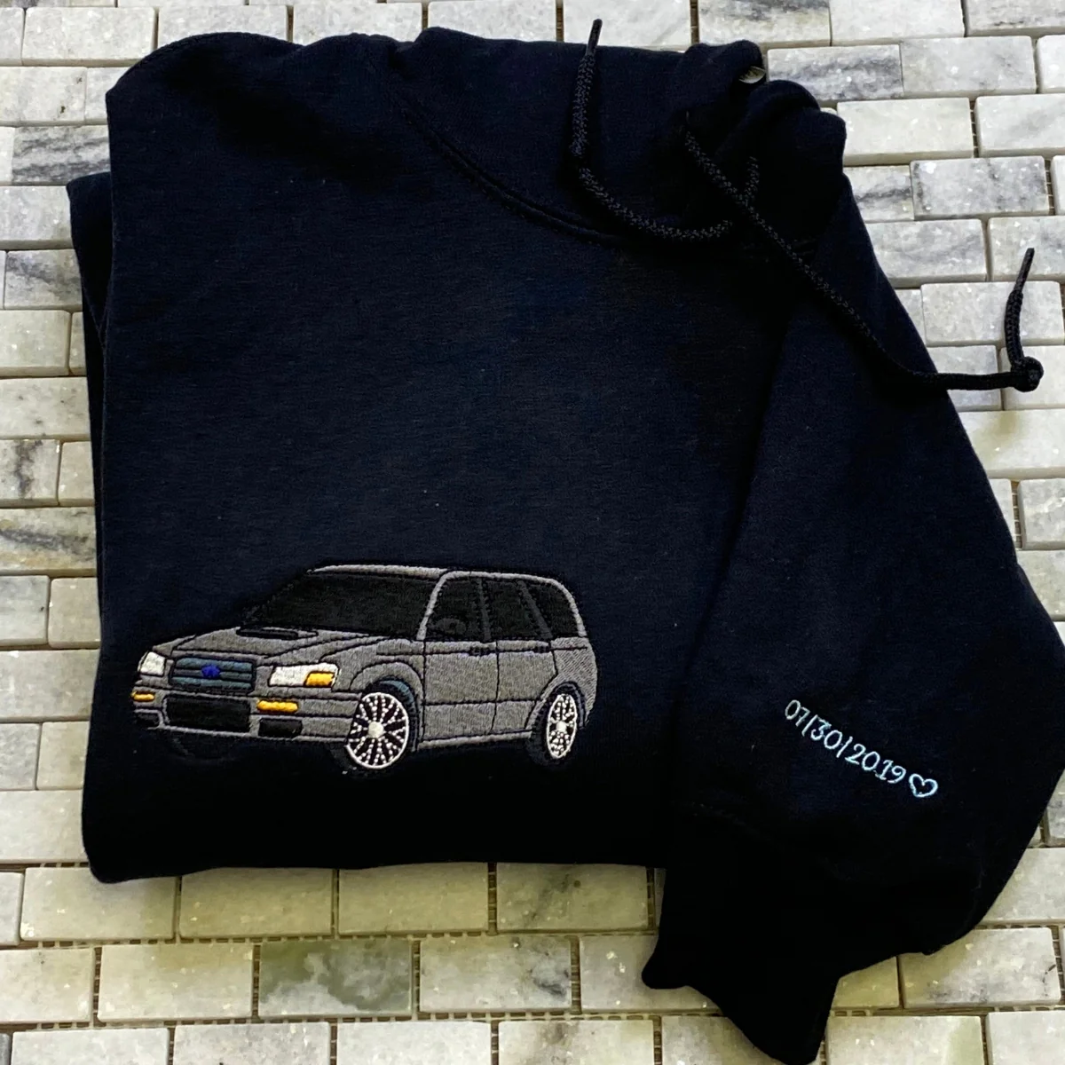 Car Enthusiast Birthday Gift - Custom Vehicle Portrait Hoodies - Personalized Auto - Image 8