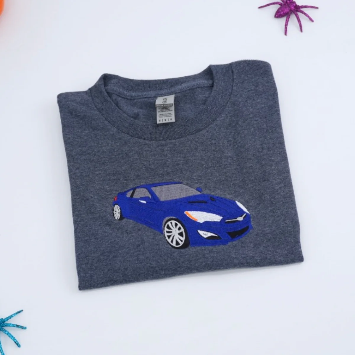 Car Enthusiast Custom T-Shirts - Sports Car Embroidered Apparel - Perfect Auto Lover Gift - Image 2