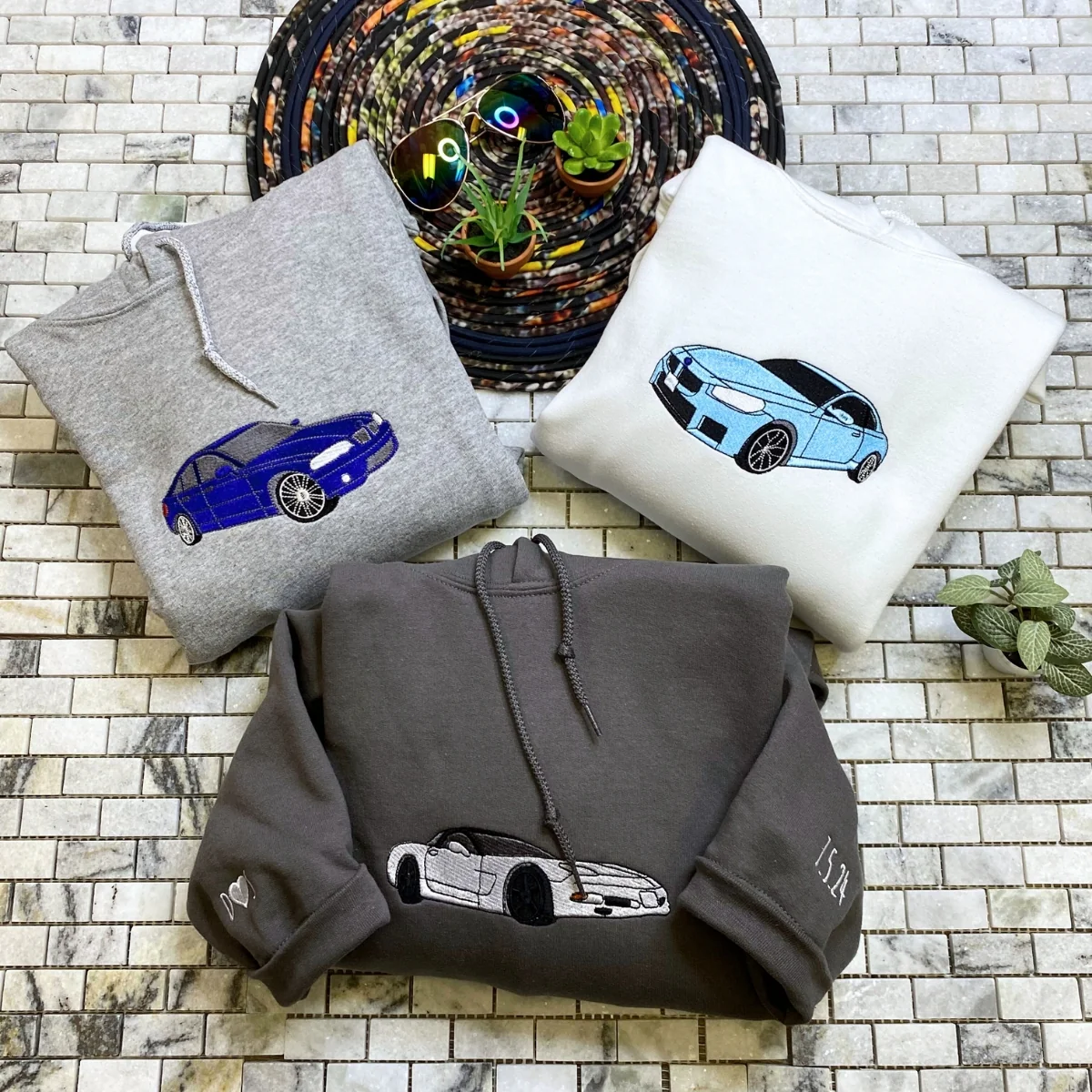 Car Guy Custom Hoodies - Personalized Vehicle Portrait - Perfect Automotive Gift - Image 5