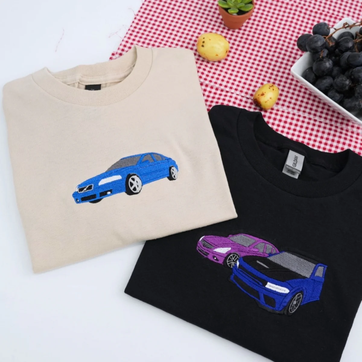 Car Lover Custom T-Shirts | Sports Car Embroidered Apparel - Auto Enthusiast Gift - Image 6
