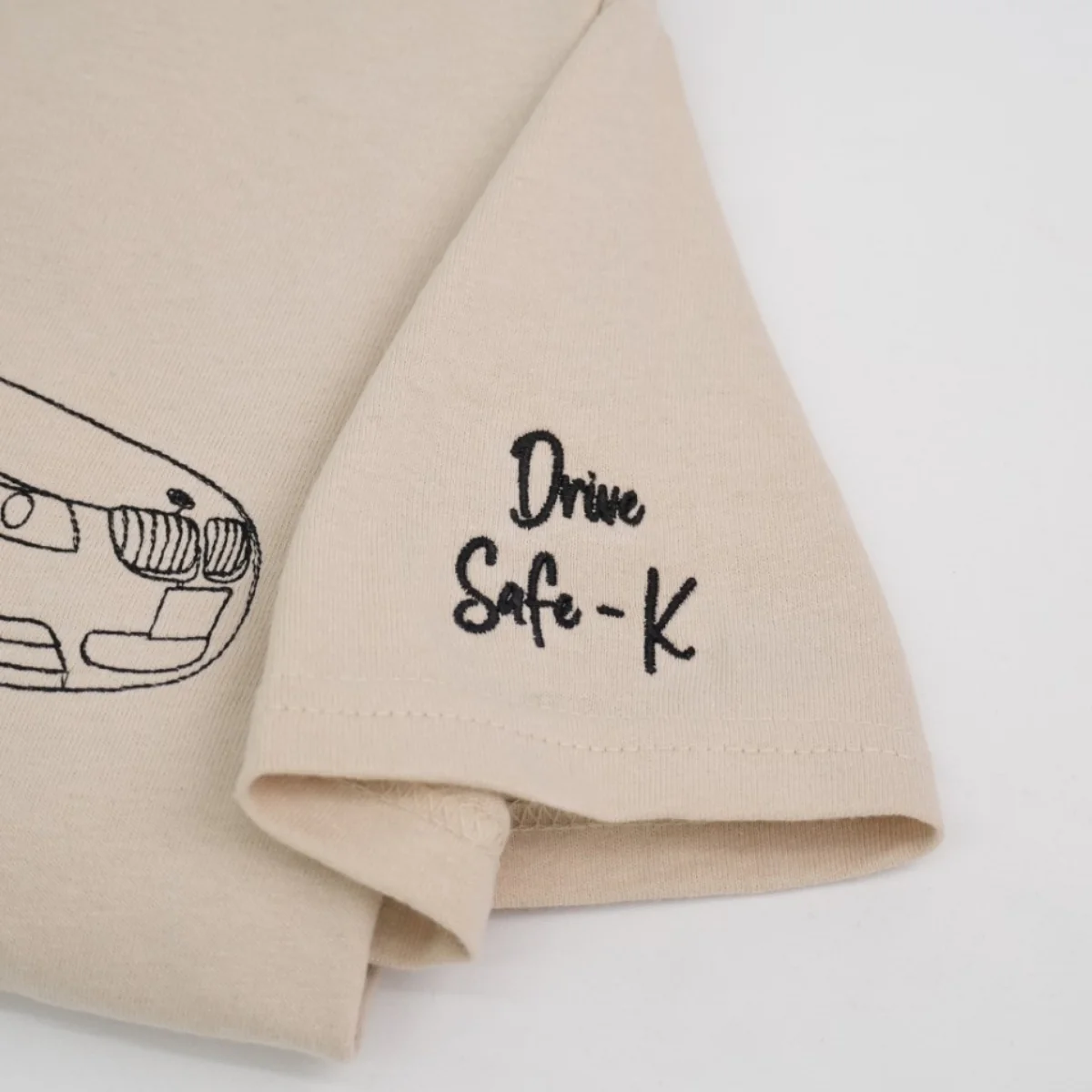 Car Outline Custom T-Shirt - Minimalist Auto Embroidered Shirt - Perfect Car Lover Gift - Image 4