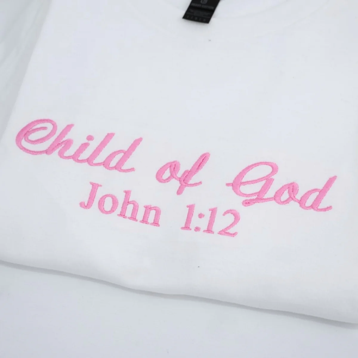 Child of God Custom T-Shirt - Inspirational Embroidered Tee - Faith Based Apparel Gift - Image 2