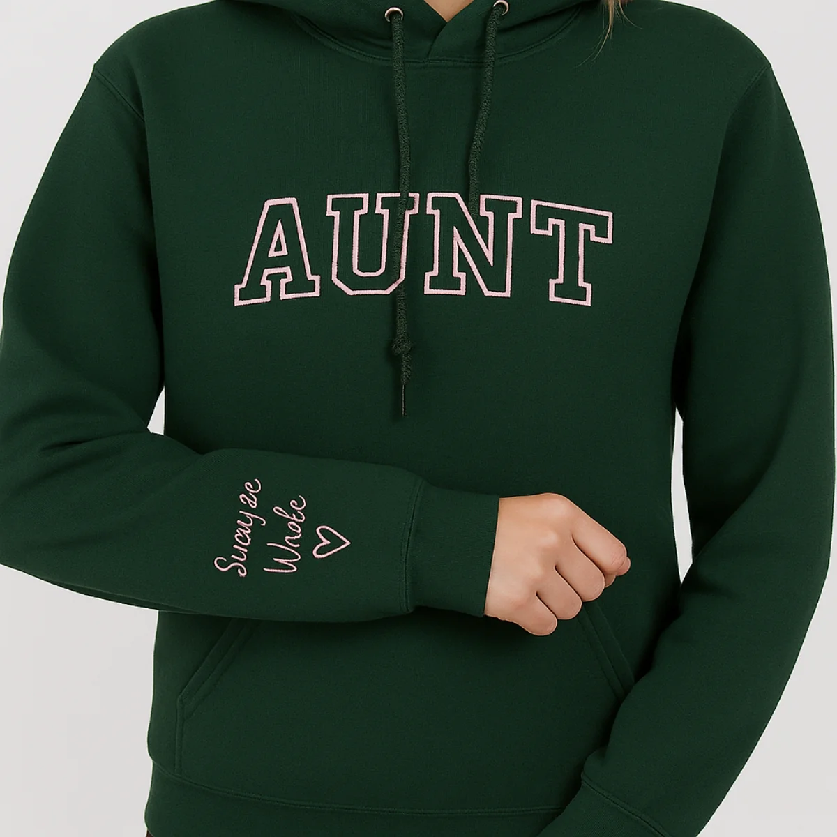 Custom Aunt Sweatshirts with EST Year - Varsity Style Auntie Hoodies - Perfect New Aunt Gift - Image 7