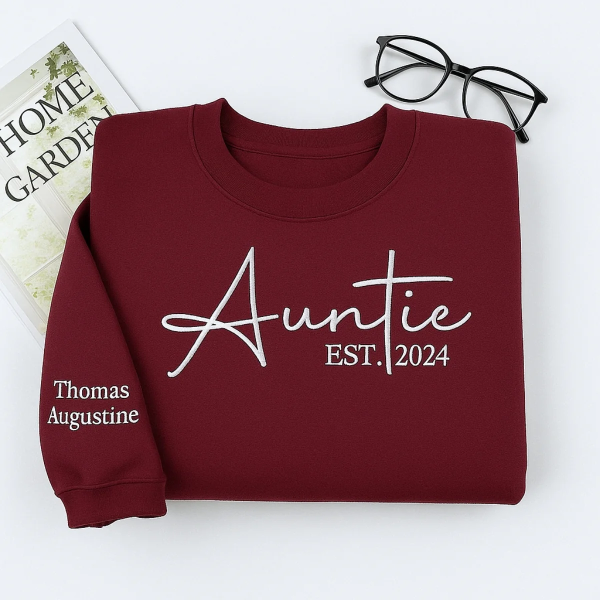 Custom Auntie Sweatshirts - Personalized Aunt Hoodies with Kids Names - Perfect Aunt Gift