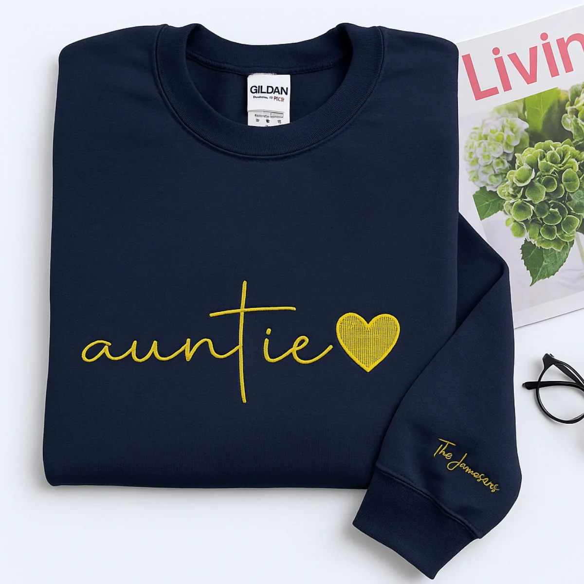 Custom Auntie Sweatshirts - Personalized Aunt Hoodies with Niece Name - Perfect Aunt Gift - Image 6