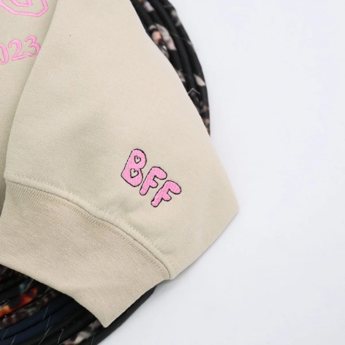 Custom Best Friends Portrait Sweatshirt - Besties Embroidered Varsity Hoodie - Duo Friendship Gift EST Date - Image 7