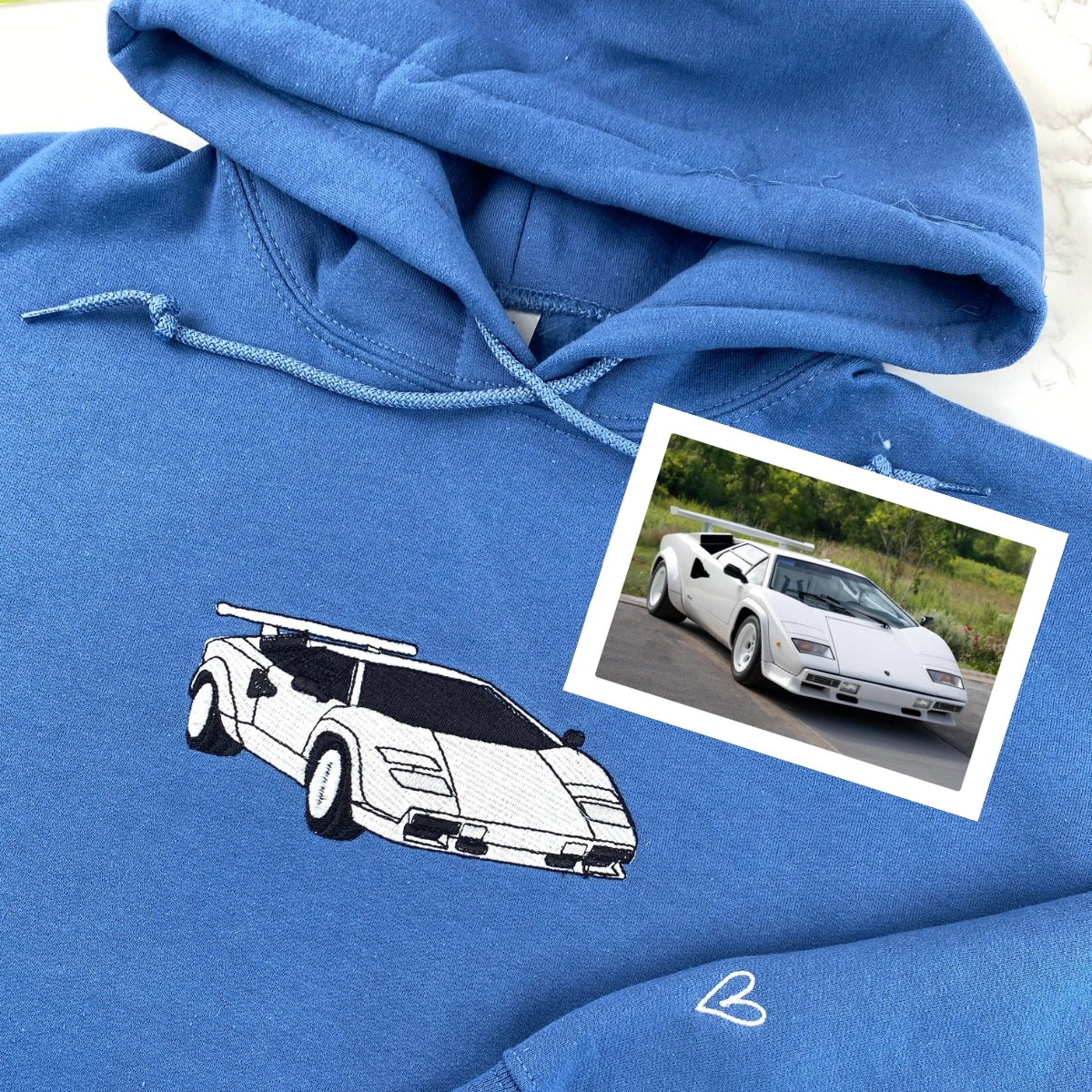 Custom Car Enthusiast Hoodies - Photo Embroidered Automotive Sweatshirts - Perfect Car Lover Gift - Image 8