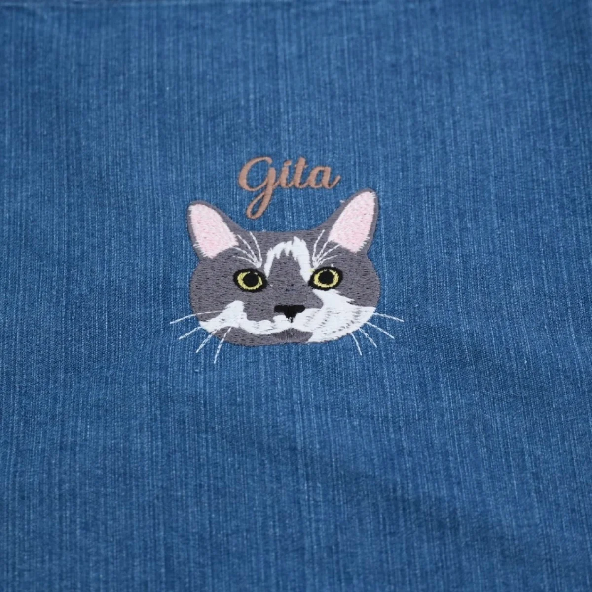 Custom Cat Embroidered Aprons - Personalized Pet Portrait Kitchen Apparel - Perfect Cat Lover Gift - Image 3