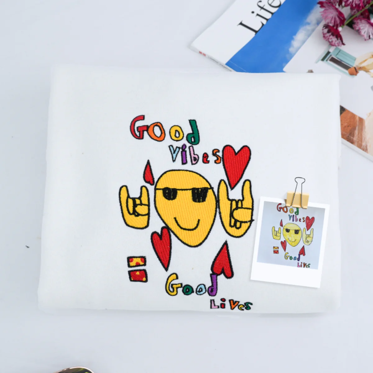 Custom Child Drawing Embroidered Sweatshirts - Simple Kids Artwork to Embroidery - Sweet Family Keepsake - Image 4