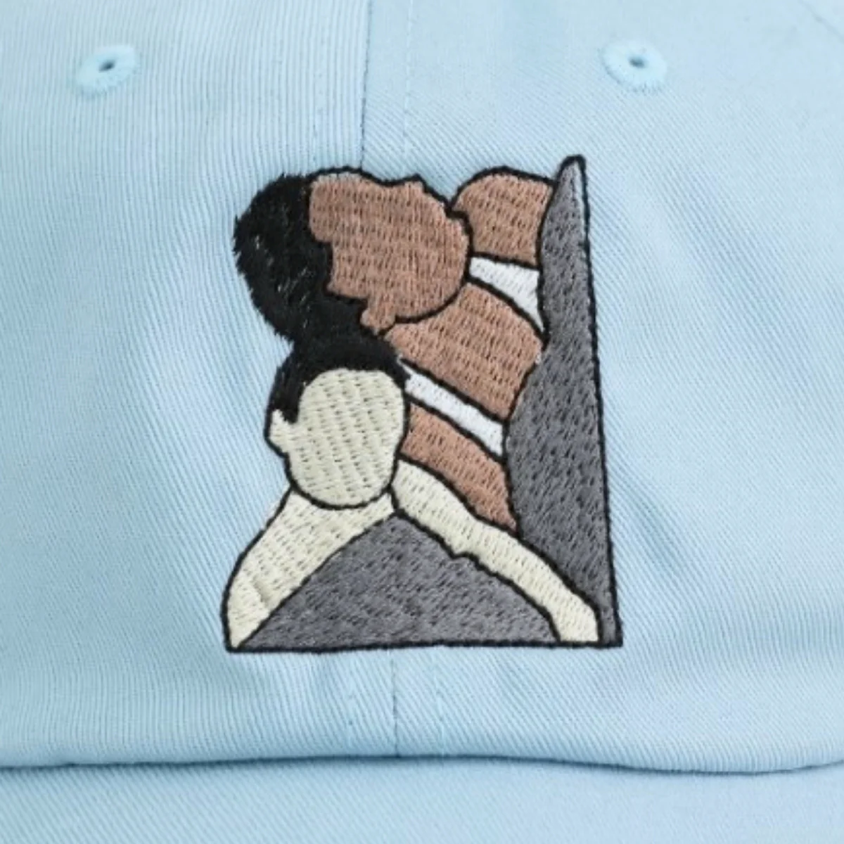 Custom Dad Baby Portrait Hat - Embroidered Father Child Cap - Perfect New Dad Gift - Image 2