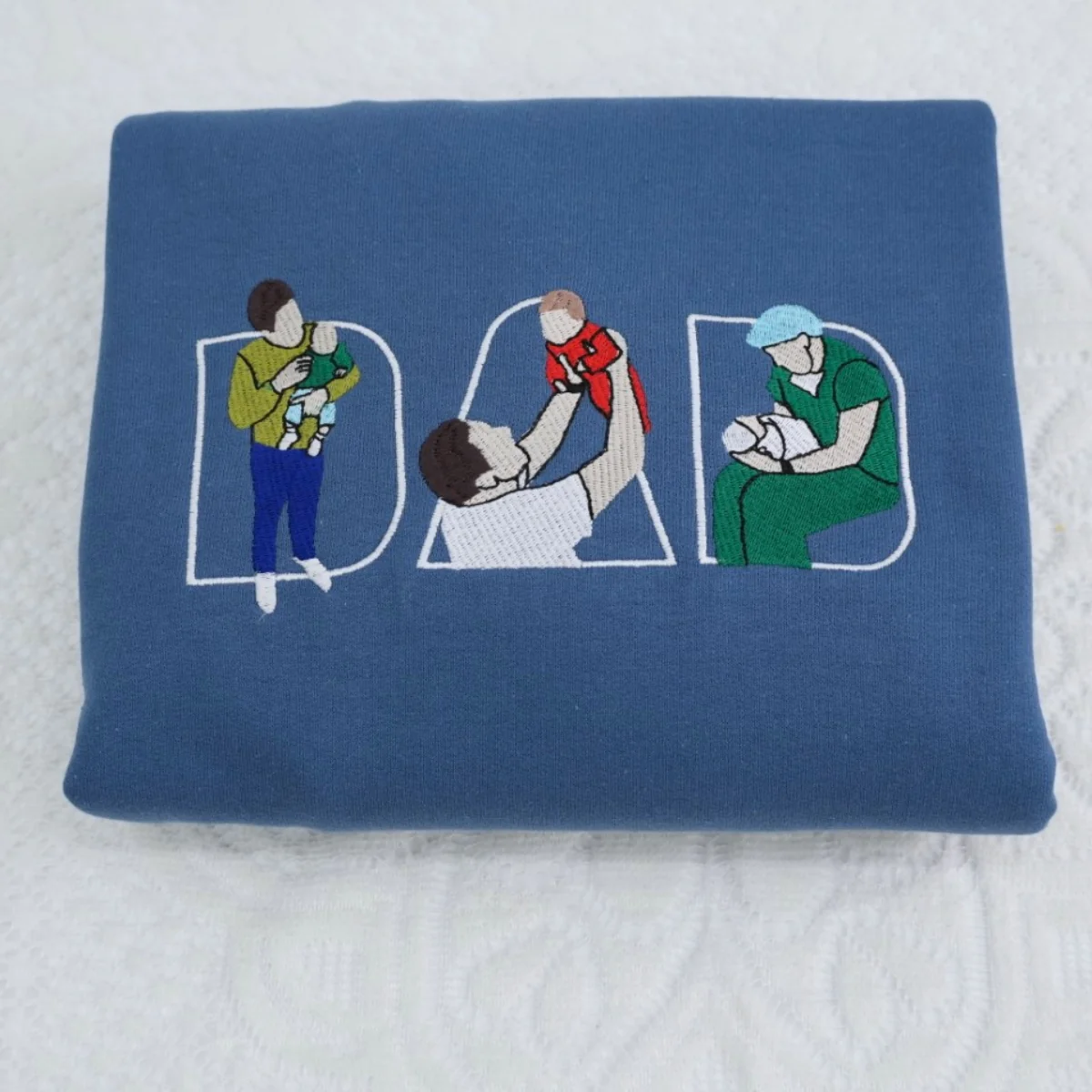 Custom Dad Hoodies - Family Bonding Embroidered Sweatshirts with Initials - Perfect Personalized Father Gift - Image 6