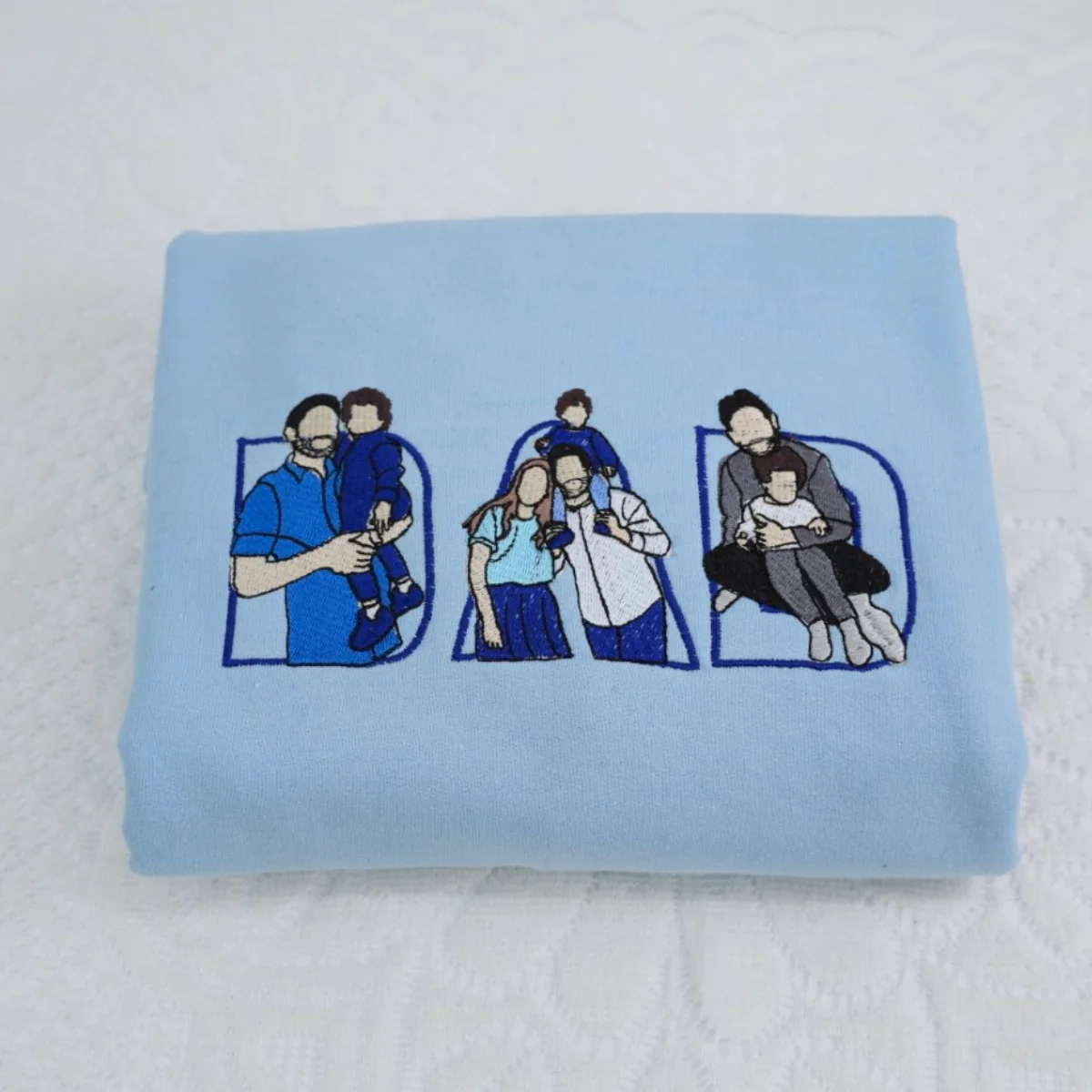 Custom Dad Hoodies - Family Bonding Embroidered Sweatshirts with Initials - Perfect Personalized Father Gift - Image 7