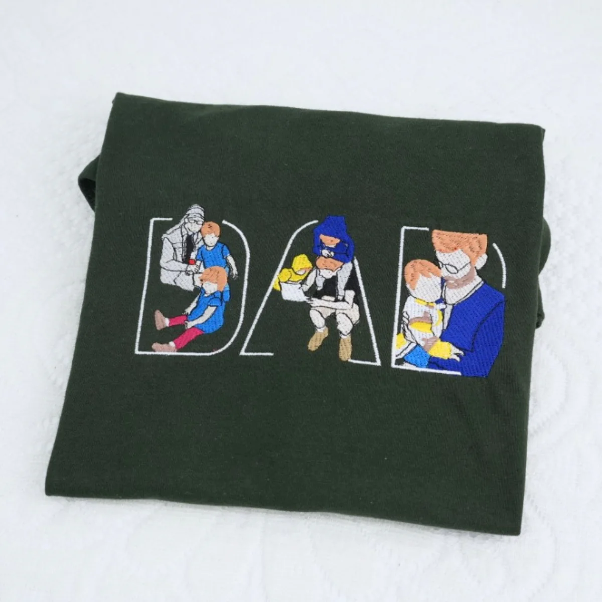 Custom Dad Hoodies - Family Bonding Embroidered Sweatshirts with Initials - Perfect Personalized Father Gift - Image 8