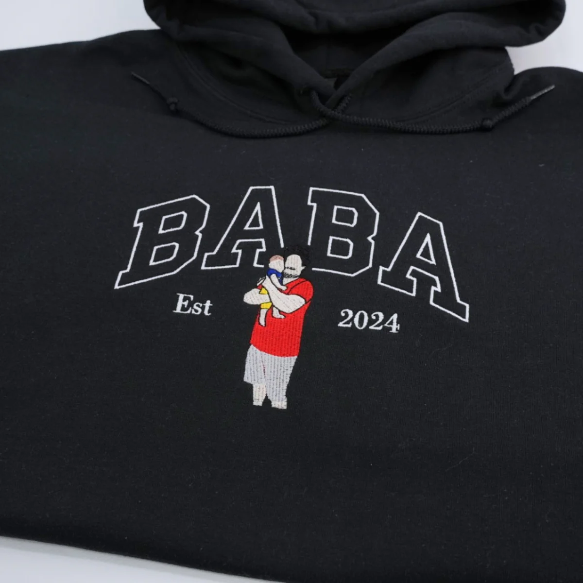 Custom Dad Hoodies - New Father Embroidered Sweatshirts - Perfect Father's Day Gift - Image 5