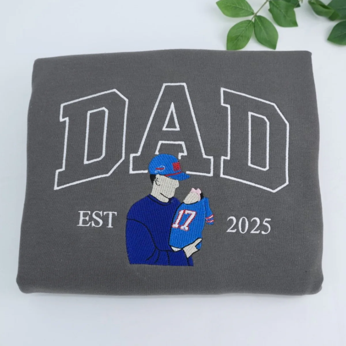Custom Dad Hoodies - New Father Embroidered Sweatshirts - Perfect Father's Day Gift - Image 8