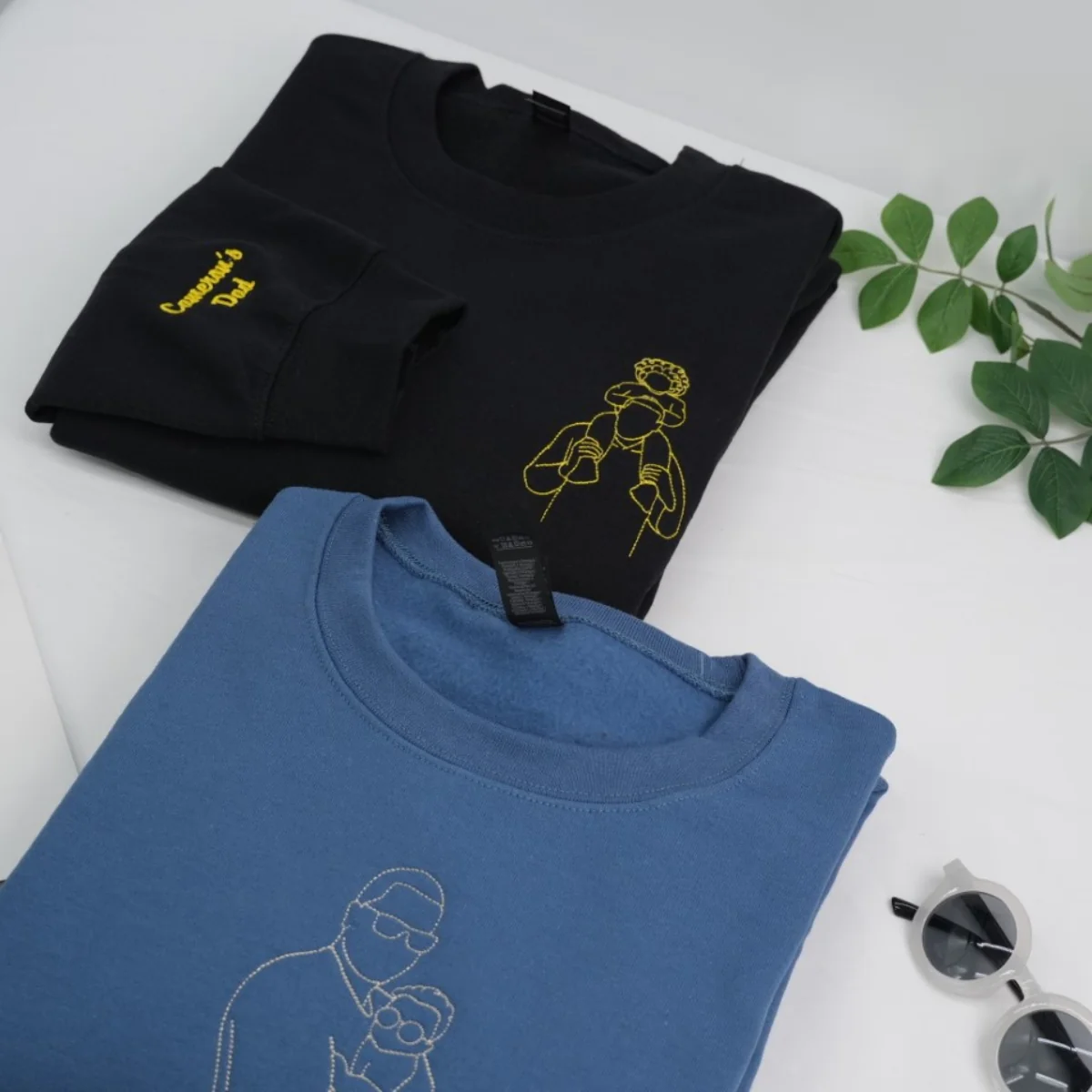Custom Daddy Hoodies - Personalized Father Embroidered Sweatshirts - Perfect Father's Day Gift - Image 5