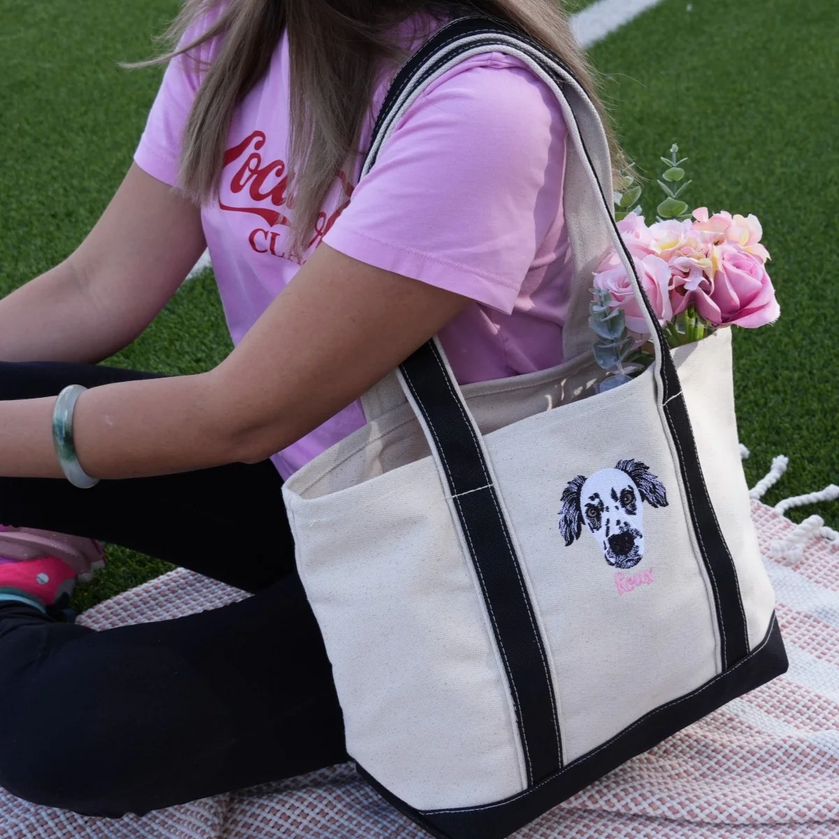 Custom Dog Face Embroidered Bags - Personalized Pet Portrait Accessories - Perfect Dog Lover Gift - Image 8