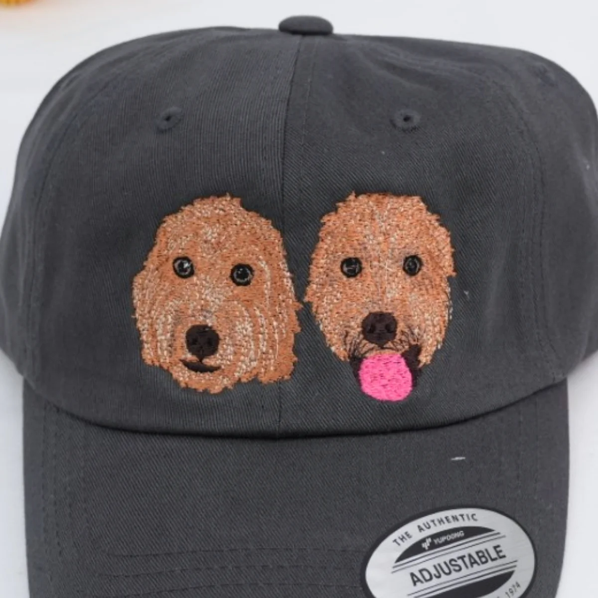 Custom Dog Photo Embroidered Cap - Pet Portrait Personalized Name Accessory - Dog Parent Lover Gift - Image 5