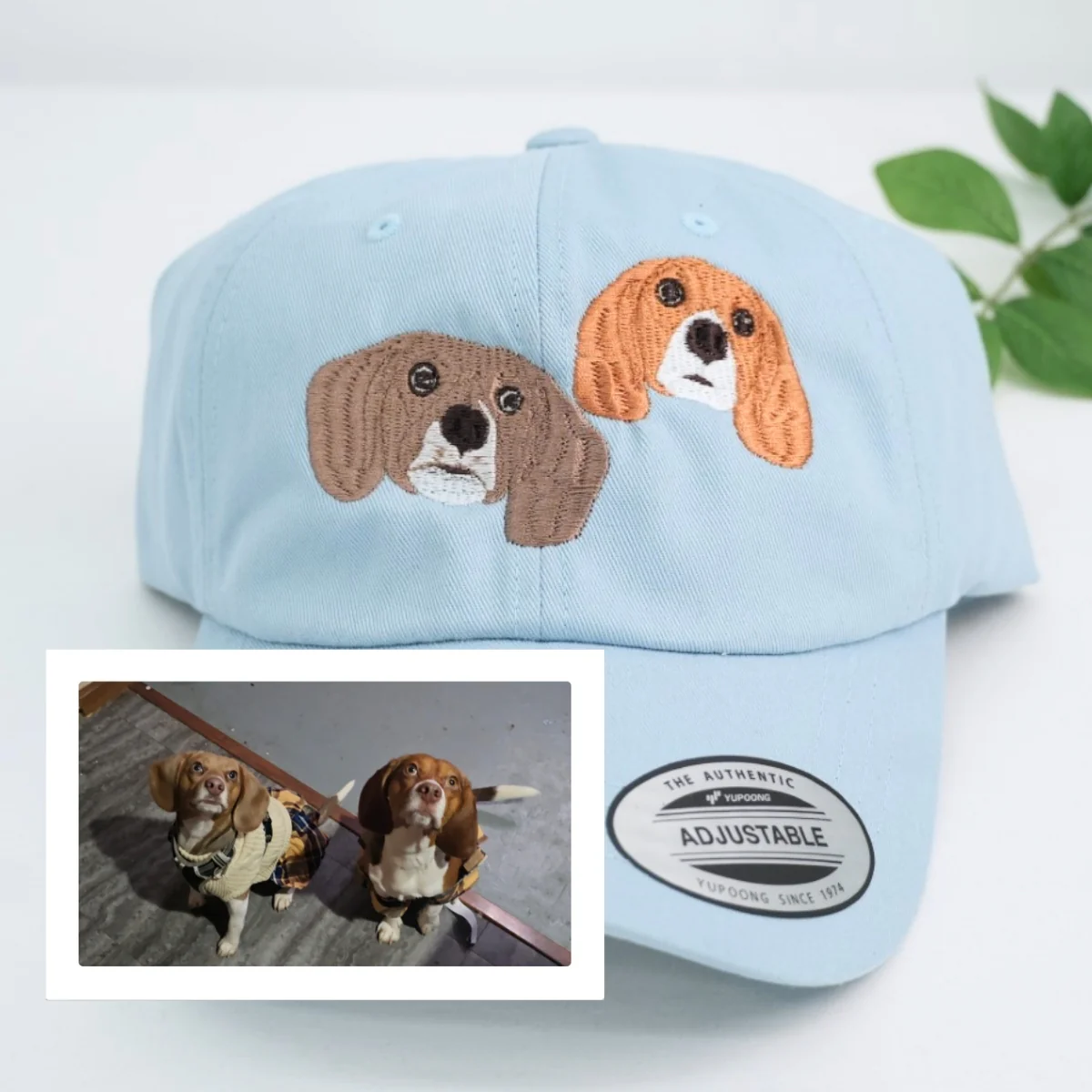 Custom Dog Photo Embroidered Cap - Pet Portrait Personalized Name Accessory - Dog Parent Lover Gift - Image 7