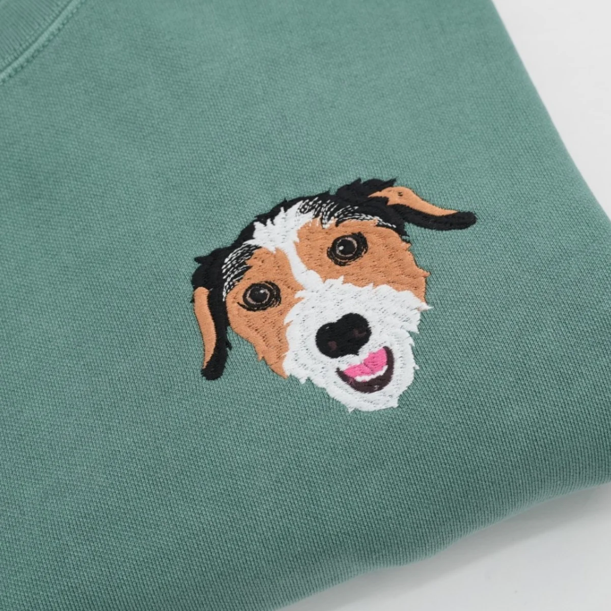 Custom Dog Portrait Sweatshirts - Dog Face Embroidered Hoodies - Personalized Pet Gift for Dog Lovers -Unique Dog Mom Dad Apparel - Image 4