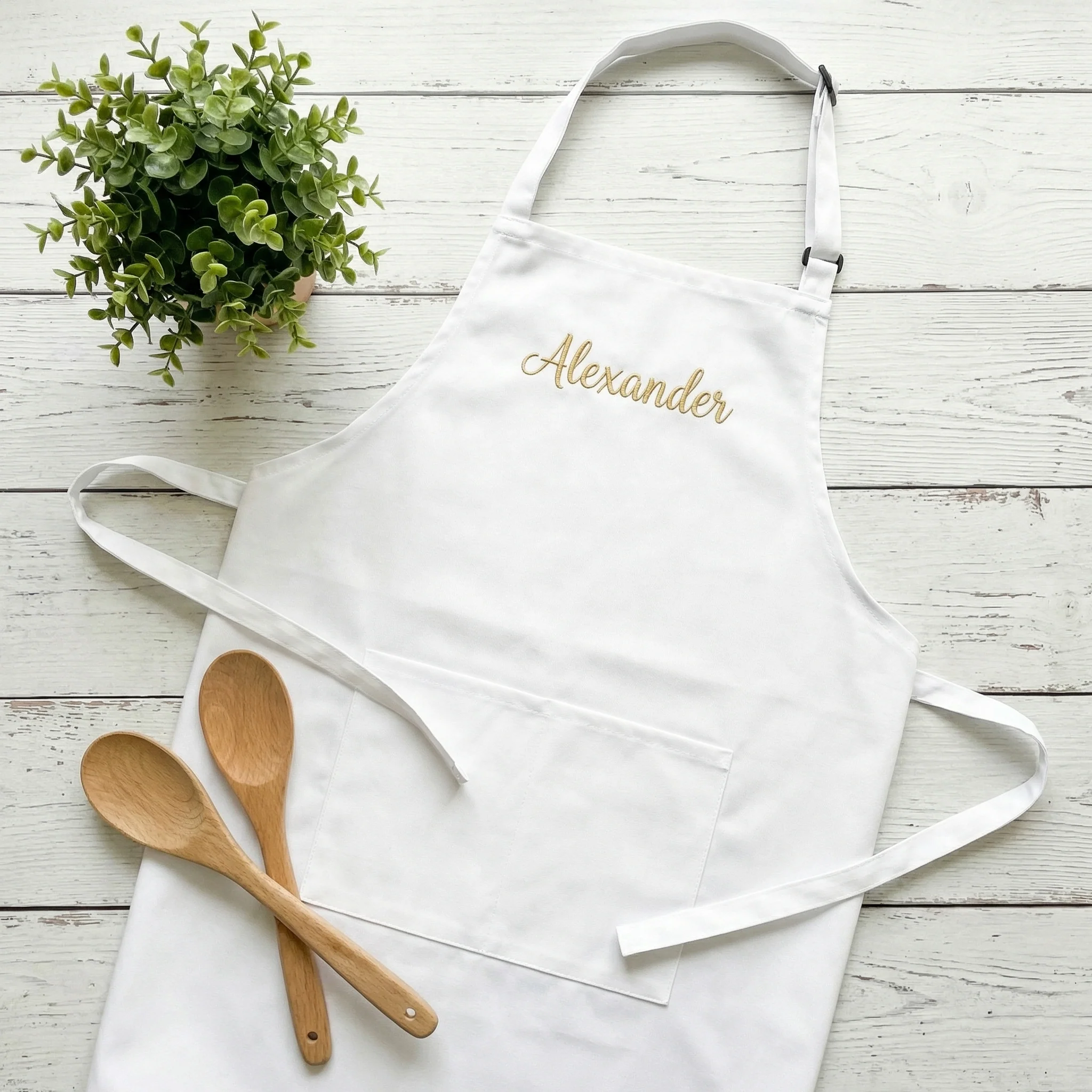 Custom Embroidered Apron with Name - Personalized Gift for Cooking & Craft Lovers - Image 4