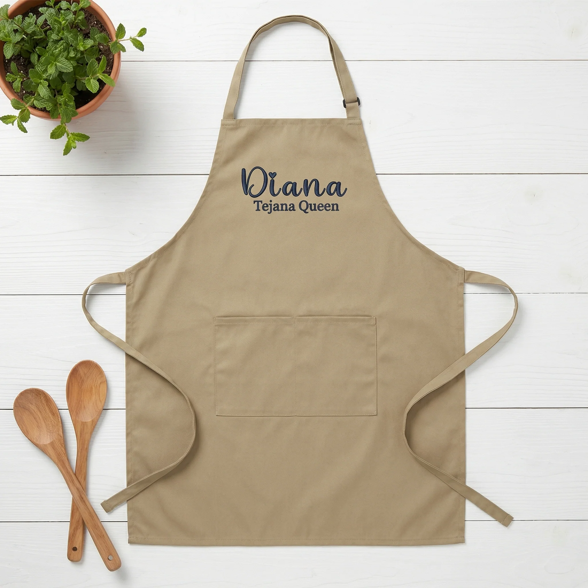 Custom Embroidered Apron with Name - Personalized Gift for Cooking & Craft Lovers - Image 5
