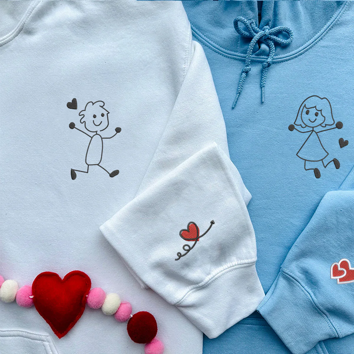 Custom Embroidered Better Together Matching Hoodies for Couples - Image 4