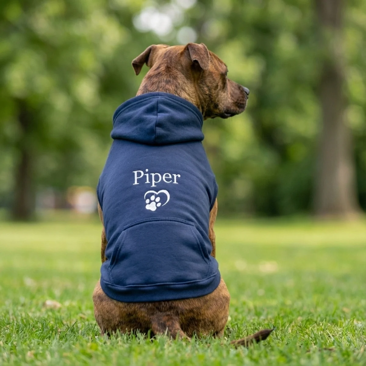 Custom Embroidered Dog Hoodie – Personalized Pet Name Sports Hoodie - Image 5