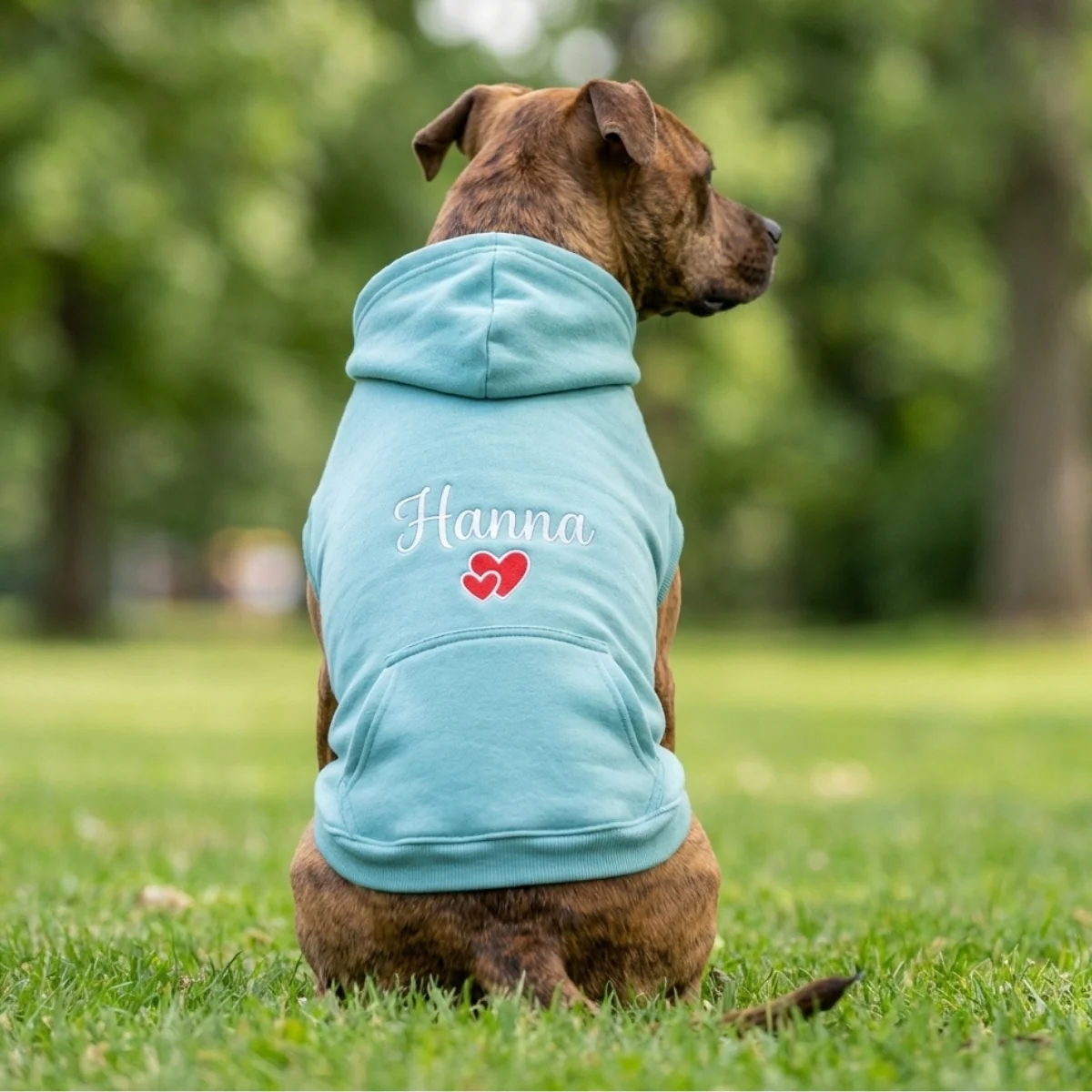 Custom Embroidered Dog Hoodie with Name – Personalized Embroidered Dog Hoodie - Image 4