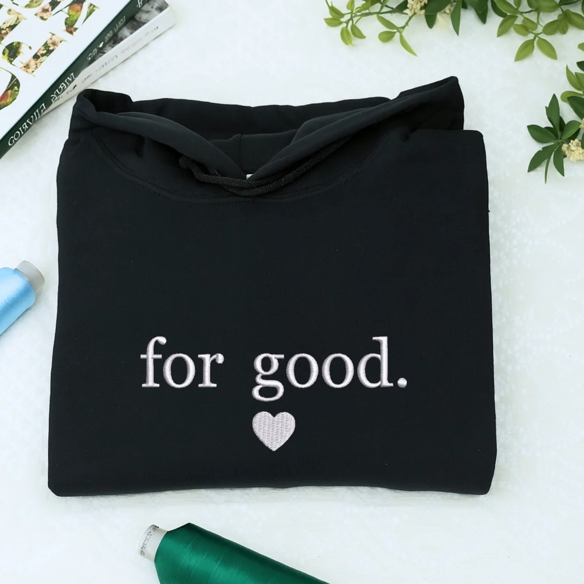 Custom Embroidered For Good Sweatshirt | Shiz University Hoodie – Wicked Musical Inspired Defy Gravity Merch - Image 2