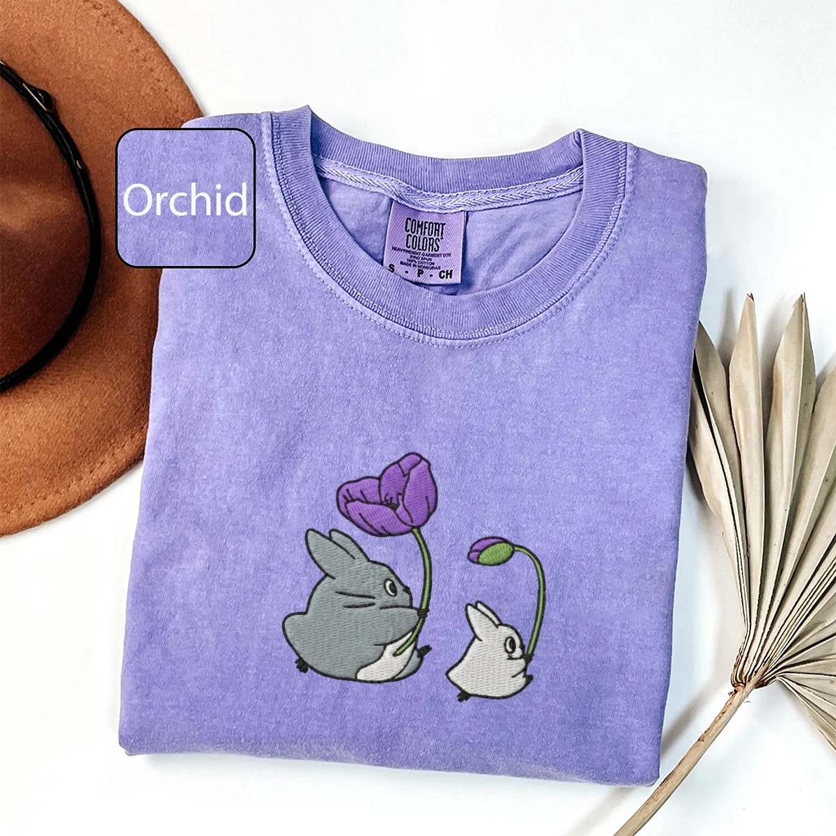 Custom Embroidered Forest Creatures T-Shirt – Cute Cozy Aesthetic Tee, Gift for Her - Image 5